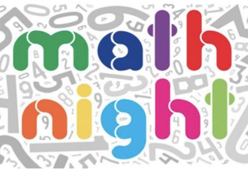 Join us for Math Night on Thursday, January 23rd from 5:30 - 7:00 pm.  Parents will participate with their children in MATH activities.