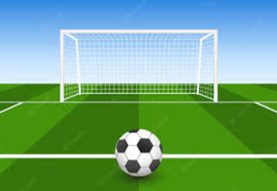 image of soccer ball and net