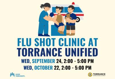 Thumbnail flyer for Flu Shot Clinic with Kaiser Permanente