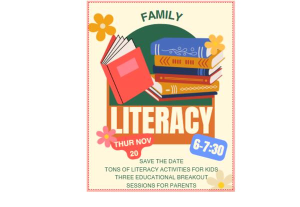 Family Literacy Night - 11/20 - 6PM to 8PM