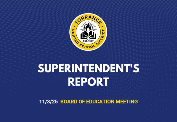 Superintendent's Update November 3rd