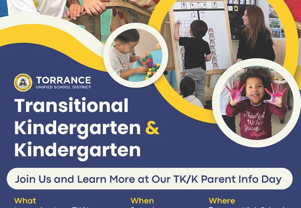 TK/Kindergarten Information for New Students 1/10 @ Ƶ High School 9:00 AM