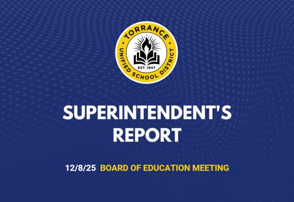 Superintendent's Update December 8th
