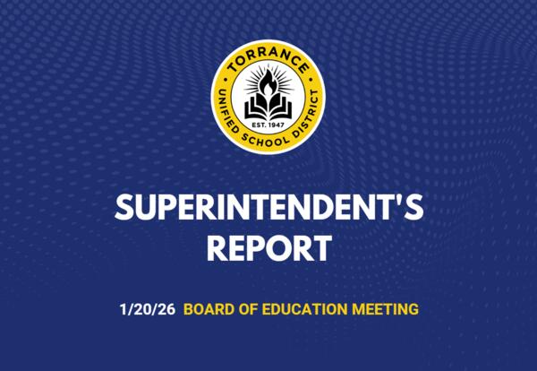 Superintendent's Update January 20th