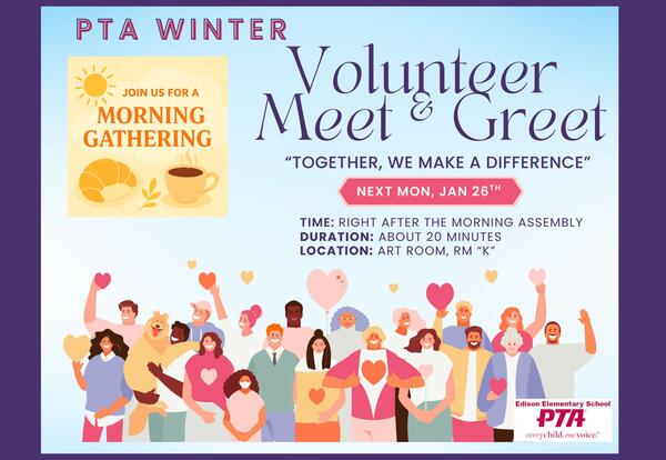 PTA Meet and Greet 1/26