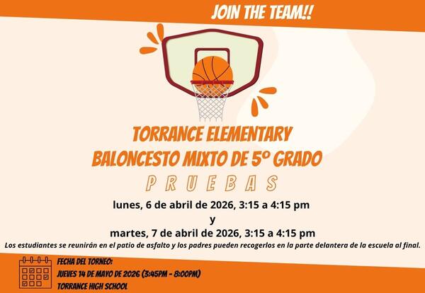Pruebas de Baloncesto del 5to Grado