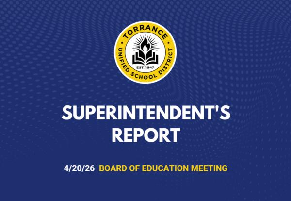 Superintendent's Update April 20th