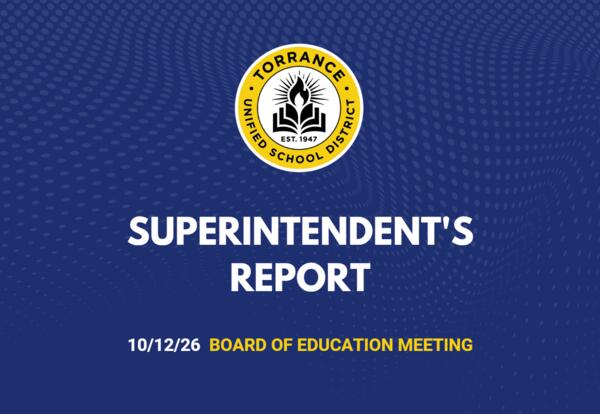 Superintendent's Report