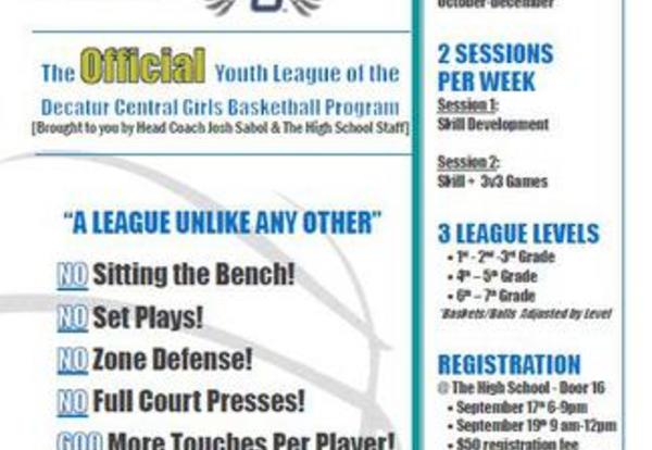 Register today for the Lady Hawks Playmakers Youth League !