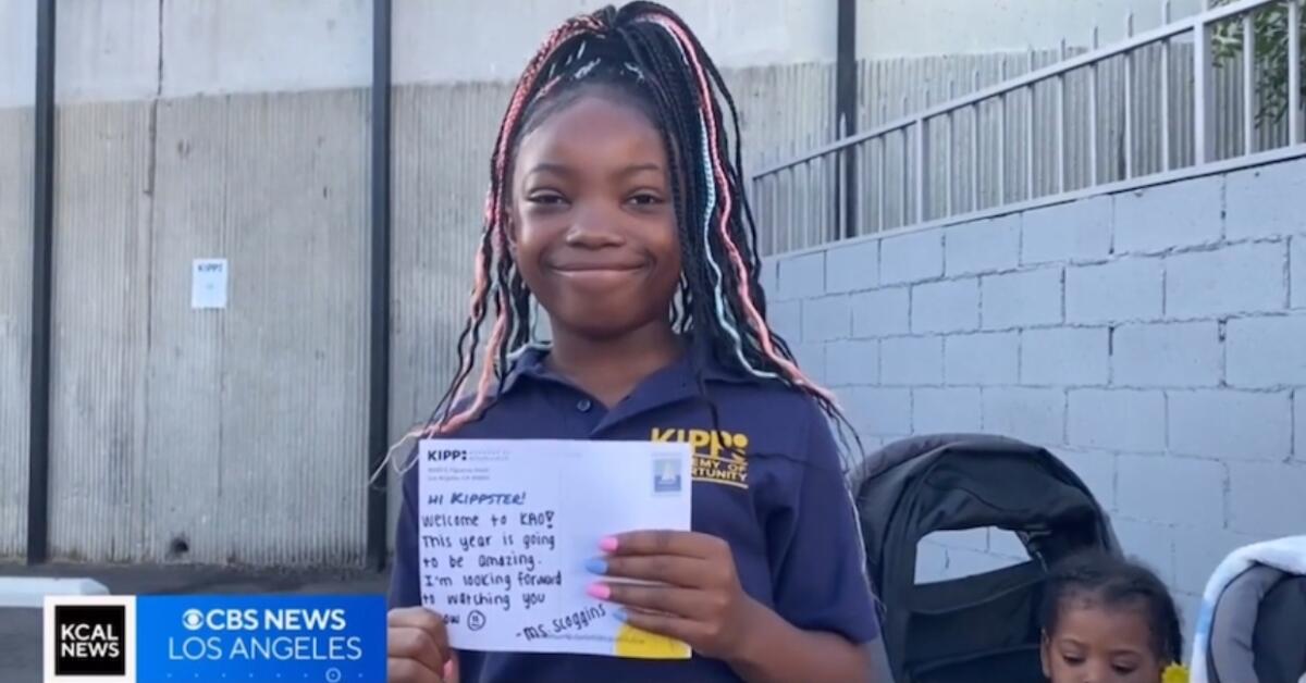 Southern California teachers send handwritten letters to develop