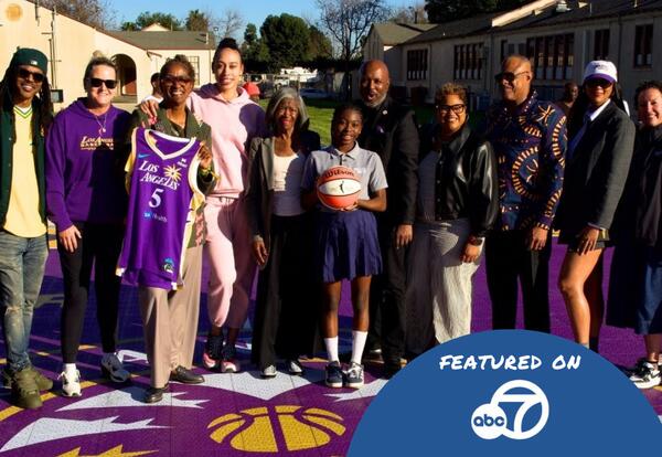 In Your Community: LA Sparks Sport Court Unveiling at KIPP Compton Upper School