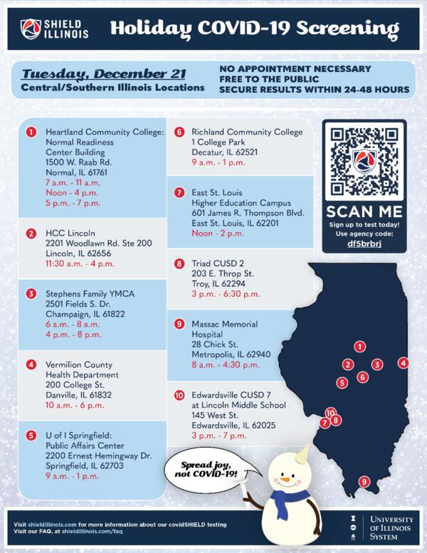 Central/Southern Illinois Locations