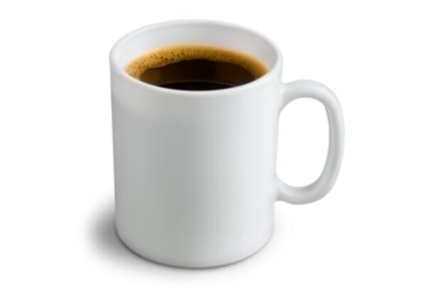 Photo of coffee in a white mug