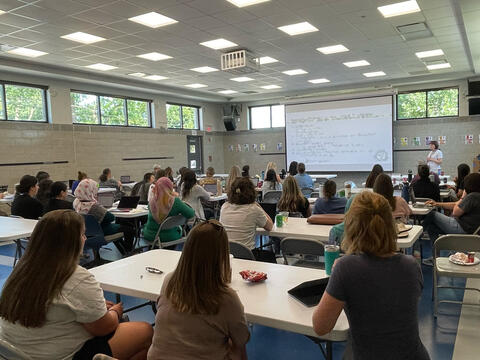 Photo of staff learning session