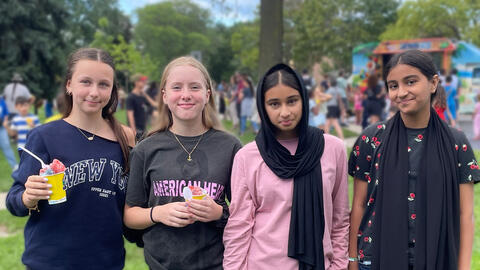 photo of students at the back to school bash