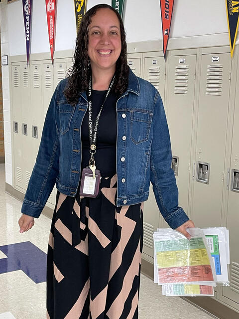 That's McCracken STEAM teacher Ms. Repp!