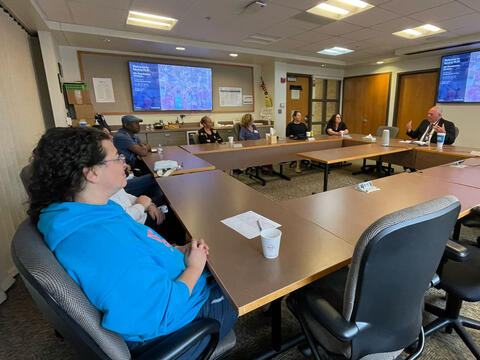 photo of superintendent and guests