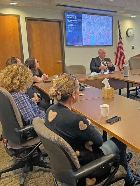 photo of superintendent and guests