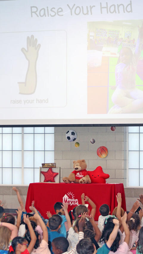 PBIS pictogram: raise your hand