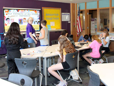 Photo of September Crafternoon participants