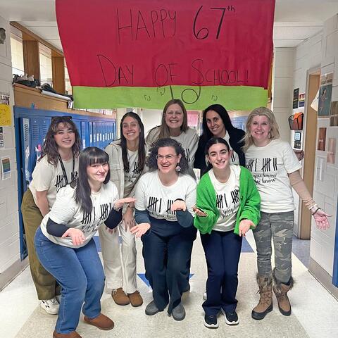 photo of teachers celebrating 6 7 Day