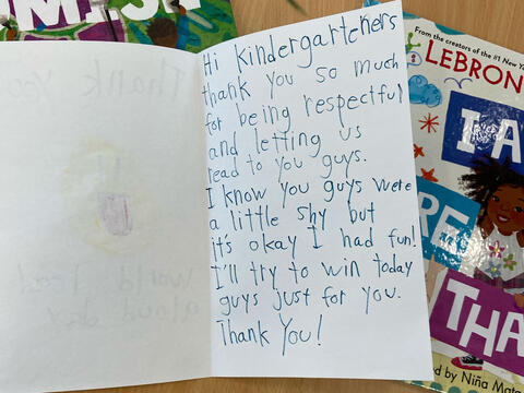 photo of thank you card