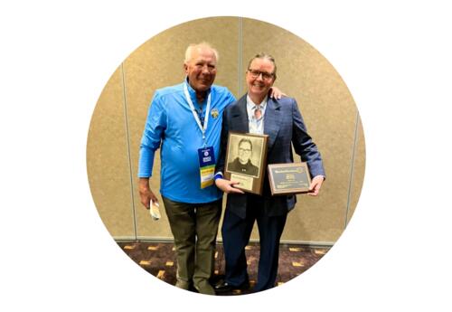 Janel Batten photo with former PHS athletic director Don Tolkacz