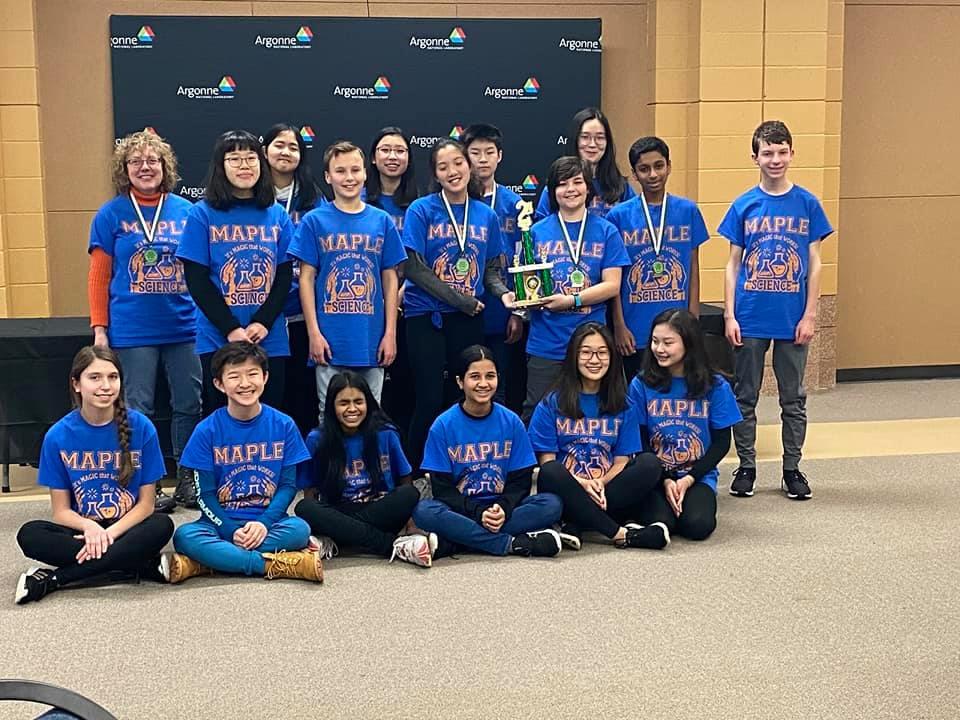 Maple's Science Team Places Second in Region at Argonne Laboratory’s