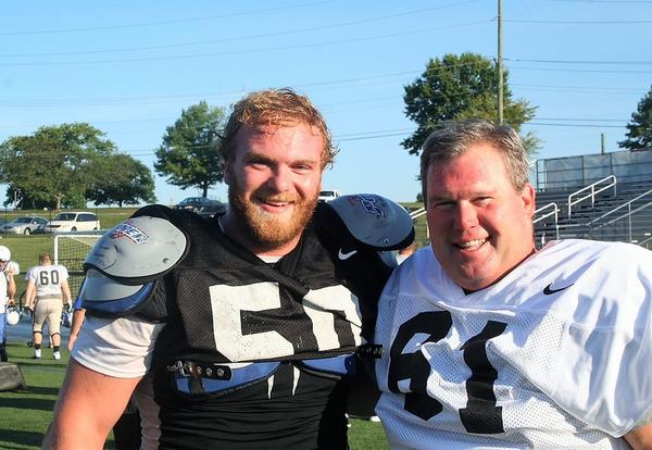 Thomas More College President shocks football team with surprise walk-on during first full pad practice